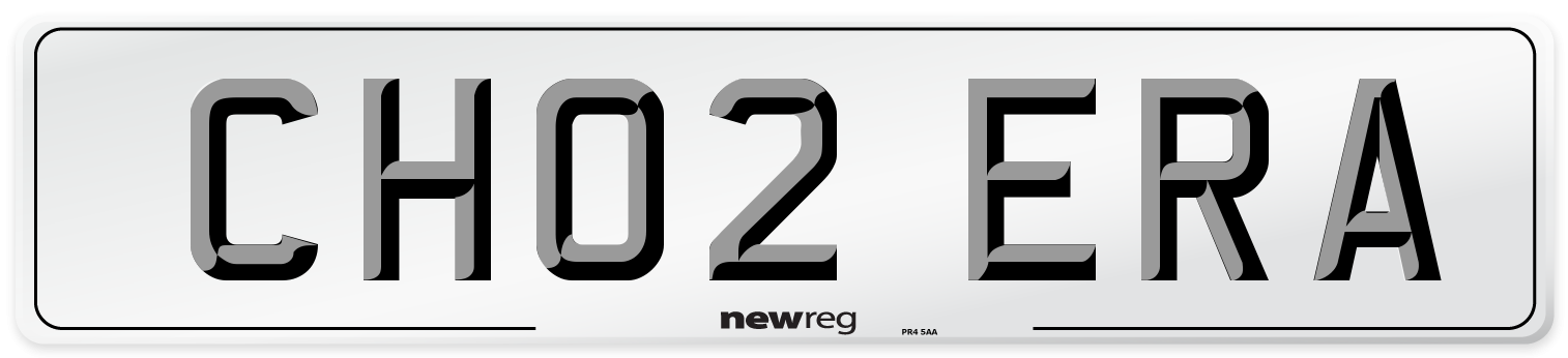 CH02 ERA Number Plate from New Reg
